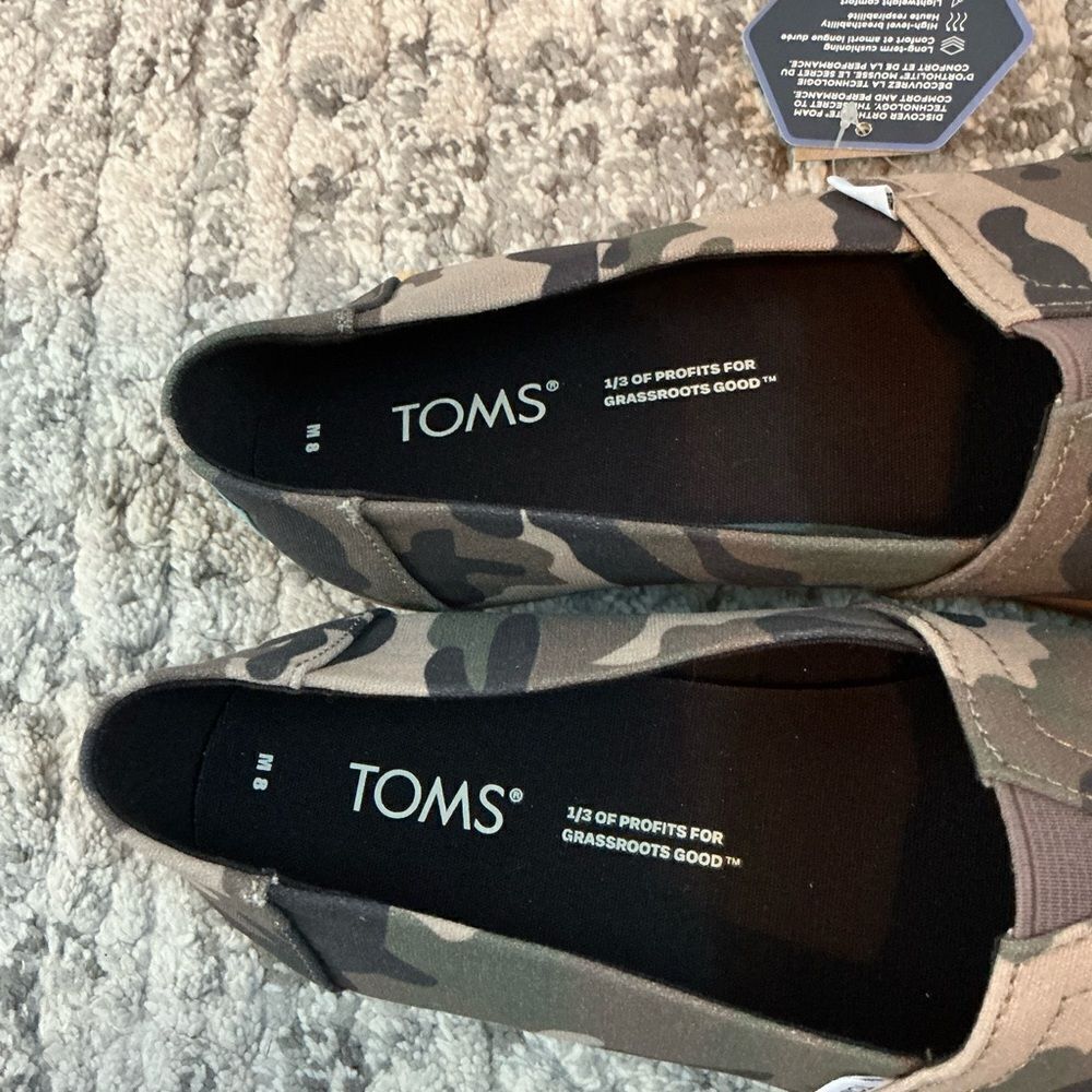 MEN’S TOMS ALPARGATA ESPADRILLES! NWT! SIZE 8 - Picture 4 of 7